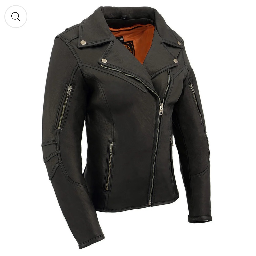 Milwaukee Leather Women's Vented Motorcycle Jacket Sz M